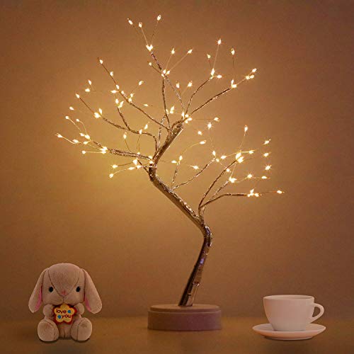 Bonsai Tree Light for Room Decor, Aesthetic Lamps for Living Room, Cute Night Light for House Decor