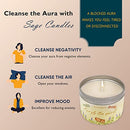 Candles for Home Scented, Sage & Jade Sandalwood Scented Candles to Purify the Spirit,6oz