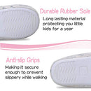 Girls Slippers Mermaid Princess No-Slip Memory Foam Slippers Soft Rubber Sole