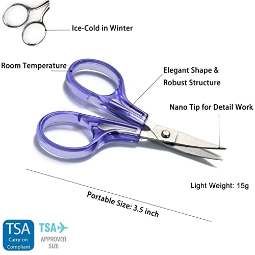 Sharpest and Precise Stainless Steel Curved & Straight Thread Yarn Cutting Scissors