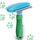 2-in-1 Dog Brush for Shedding & Undercoat Rake Dog Hair Brush - Cat Grooming