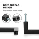 30 Pack 5 Inch Kitchen Square Cabinet Handles Matte Black Cabinet Pulls Black Drawer