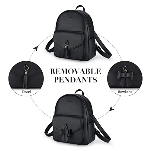 3PCS Cute Small Backpacks Purse for Teen Girls Travel Backpack Leather
