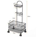 Toilet Paper Holder Stand with Shelf, Free Standing Toilet Paper Holder with Dispenser
