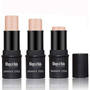 Highlighter Stick, Shimmer Cream Powder Waterproof Light Face Cosmetics
