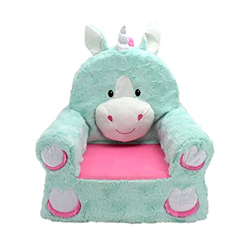 Animal Adventure - Sweet Seats - Teal Unicorn Children's Plush Chair