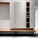 Modern Stripe Peel and Stick Wallpaper Beige and White Contact Paper