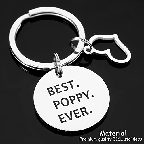 Poppy Gifts Best Poppy Ever Keyring Poppy Keychain