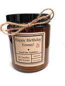 Personalized | Handcrafted Soy Candle | 4oz or 9oz Amber & Clear Jars