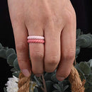 Braided Silicone Wedding Ring for Women…