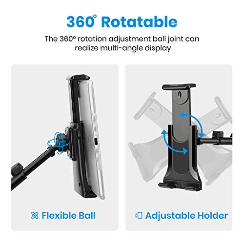 Mic Stand Tablet Holder, iPad Mount, Phone Holder for Microphone