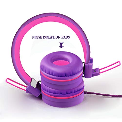 Kids Headphones for Children Girls Boys Teens Foldable Adjustable On Ear Headphones