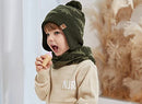 Moon Kitty Baby Boys Girls Beanie Hats Winter Fleece Skiing Winter Hat Scarf Set