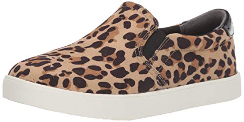 Dr. Scholl's Shoes Women's Madison Sneaker, Tan/Black Leopard Microfiber, 9