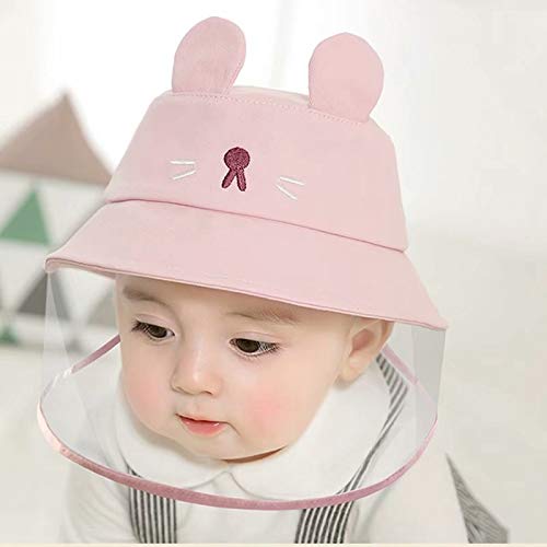 Kids Isolation Protective Cap Fisherman Baby Sun Hat Cute Mouse Design