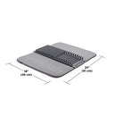 UDRY Rack and Microfiber Dish Drying Mat-Space-Saving Lightweight Design