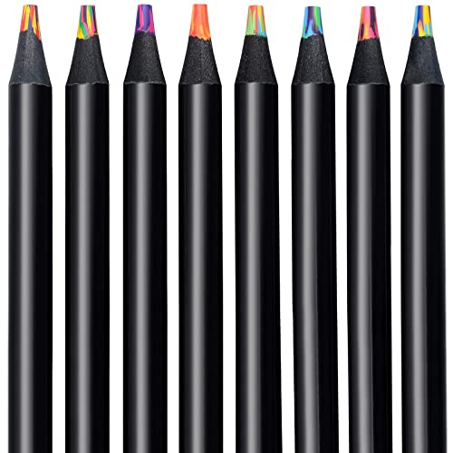 8 Colors Rainbow Multicolored Pencils for Art Drawing, Coloring