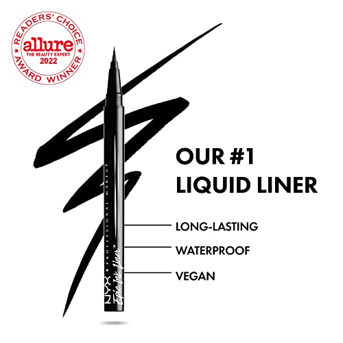 Epic Ink Liner, Waterproof Liquid Eyeliner - Black, Vegan Formula