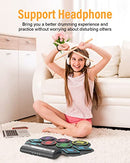 Drum Pad Kit for Beginners Kids with Build-in Stereo Speaker, Drum Sticks, Great Holiday