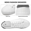 Mens Canvas Shoes White Black Sneakers Low Top Lace Up Casual Shoes