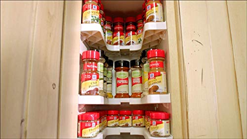 Expandable Spice Rack and Stackable Cabinet & Pantry Organizer (1 Set of 2 shelves)