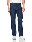 Levi's Men's 505 Regular Fit Jeans, Rinse, 40W x 30L