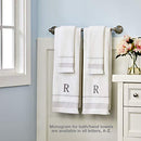 Casual Monogram Bath Towel, Q, 28x54, White