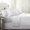 King Size Bed Sheets Set -6 Piece Bedding Sheet & Pillowcases Sets White