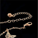 Sither Butterfly Anklet for Women Fashion Girls Crystal Pendant Anklet Bracelets