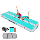 WelandFun Air Mat Tumble Track 10ft/13ft/16ft/20ft Inflatable Gymnastics Tumbling Mat 4/6/8 inchs Thickness Mats for Home Use/Gym/Yoga/Training/Cheerleading/Outdoor/Beach/Park wih Electric Air Pump