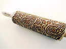 PAISLEY EMBOSSING ROLLING PIN PAISLEY PATTERN LASER ENGRAVED for EMBOSSED COOKIES GIFT for MOTHER FRIEND