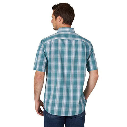 Men's Short Sleeve Classic Shirt, Brittany Blue Plaid, X-Large