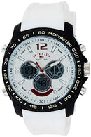 Sport Men's Quartz Metal and Rubber Casual Watch, Color:White (Model: US9556)