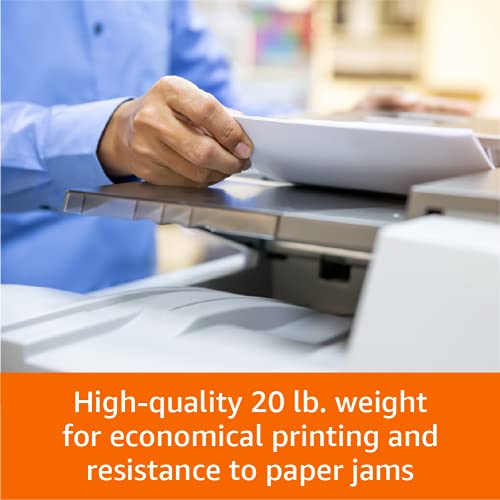 Multipurpose Copy Printer Paper, 8.5 x 11 Inch 20Lb Paper - 8 Ream Case (4,000 Sheets)
