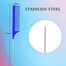 3 Pieces Teasing Brush Set Dual Edge Brush and Comb Bristle Hair Brush Comb