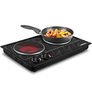 Hot Plate, Double Burner Electric, Dual Control Portable Electric Stove Countertop