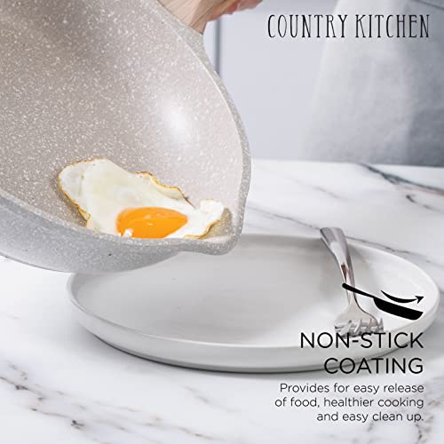 Nonstick Cookware Sets - 8 Piece High Quality Nonstick Cast Aluminum Pots and Pans