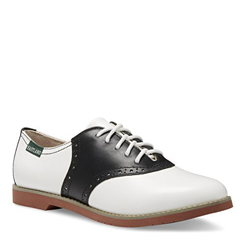 Eastland Women's Sadie Oxford, Black/White, 8 Medium US