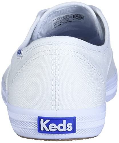 Keds womens Champion Canvas Sneaker, White, 8.5 US