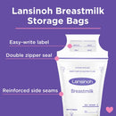 Breastmilk Storage Bags, 200 Coaunt Value Pack, Easy to Use Milk Storage Bags