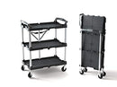 Olympia Tools 85-188 Pack-N-Roll Folding Collapsible Service Cart, Black, 50 Lb