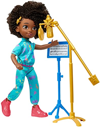 Karma’s World Making Rhymes Recording Studio 13-Piece Playset with Karma Doll (8.7-in)
