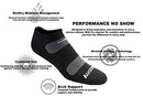 Men's Multi-Pack Mesh Ventilating Comfort Fit Performance No-Show Socks