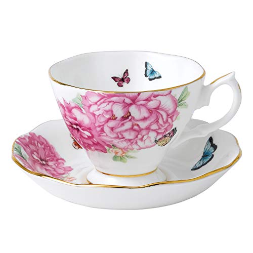 Royal Albert Friendship 3-Piece Tea Set, 8", Mostly White with Multicolored Print