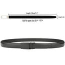 Genuine Leather Ratchet Dress Belt with Automatic Click Buckle