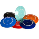 Dinner Plates, Set of 6 Porcelain Plates, 10.5 Inch Diameter