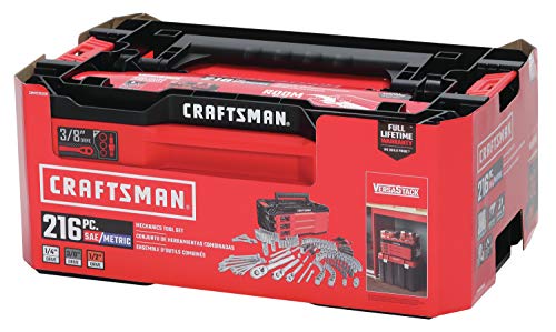 CRAFTSMAN Mechanics Tools Kit with 3 Drawer Box, 216-Piece