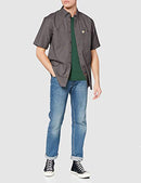 Men's Rugged Flex Rigby Short Sleeve Work Shirt, Gravel, 2X-Large