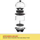 Double Tier Egg Cooker, Boiler, Rapid Maker & Poacher, Meal Prep for Week