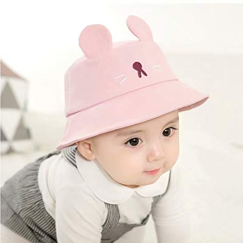 Kids Isolation Protective Cap Fisherman Baby Sun Hat Cute Mouse Design